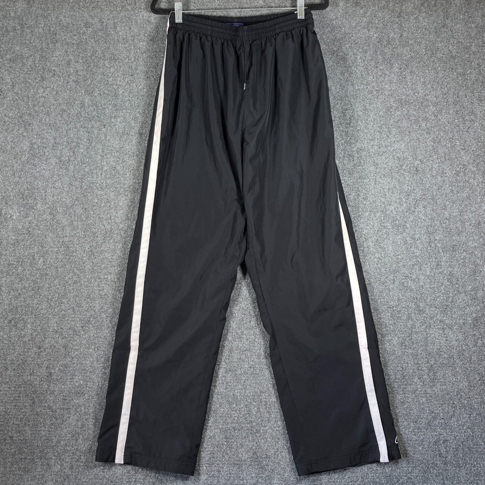 VTG 90s Reebok Mens Track Pants Lined Windbreaker Ankle Zip Baggy Gym Size Large